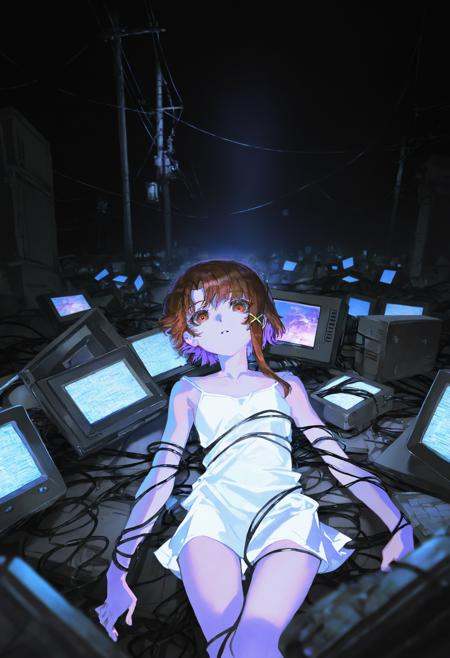 artist:[yoneyama mai|quasarcake],  1girl,  iwakura lain on Tensor.Art