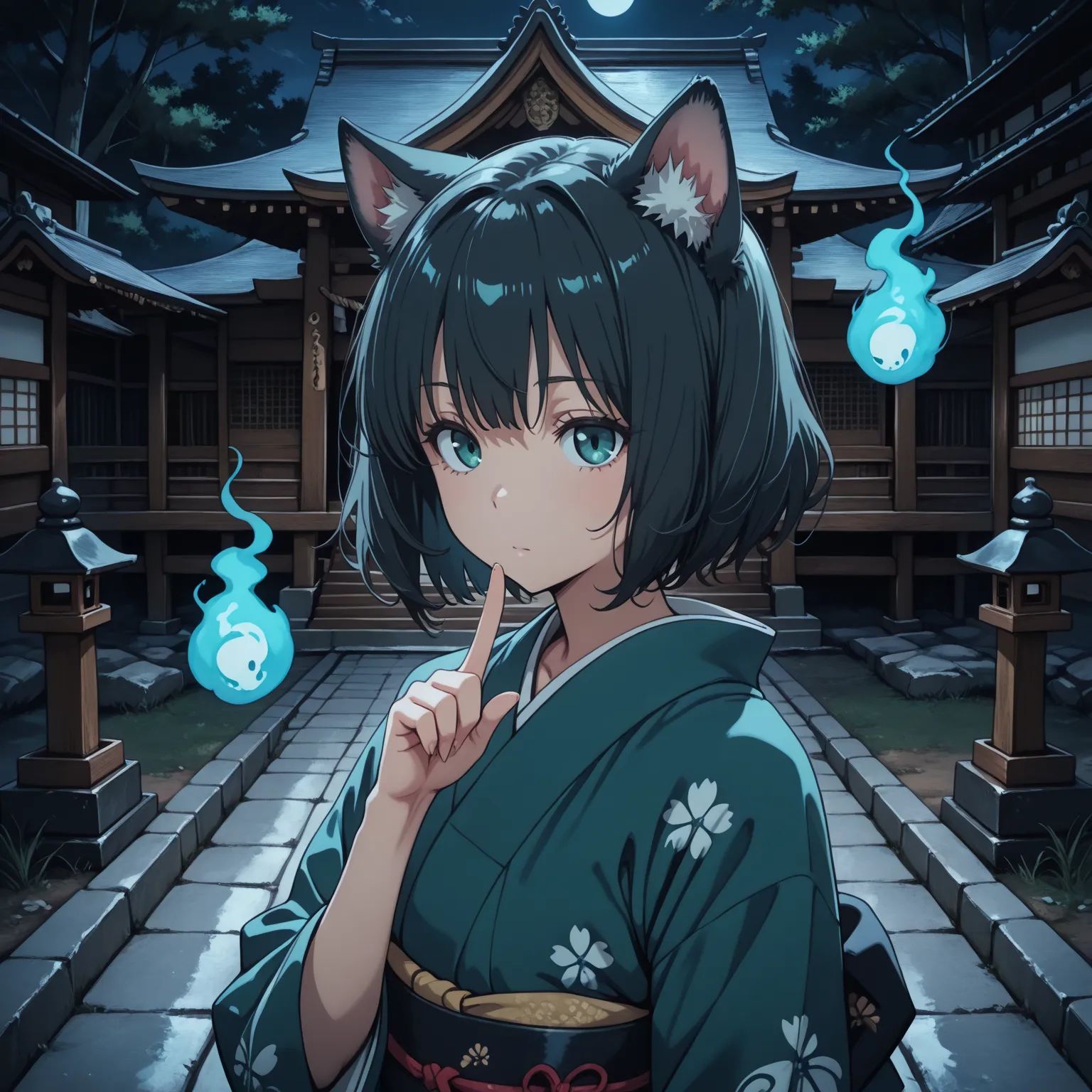 1girl,  cat girl,  expressionless on Tensor.Art