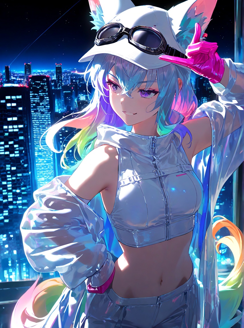 artist:[ekrea jan|yoneyama mai|diyokama|say hana|quasarcake],  1girl,  fox girl on Tensor.Art