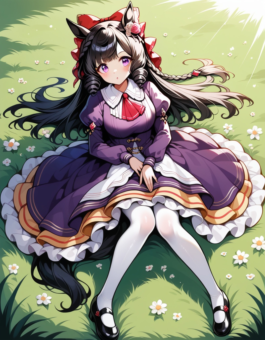 grass,  1solo,  1girl on Tensor.Art