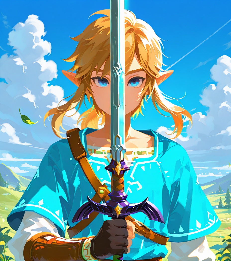 1boy,  solo,  swordup on Tensor.Art