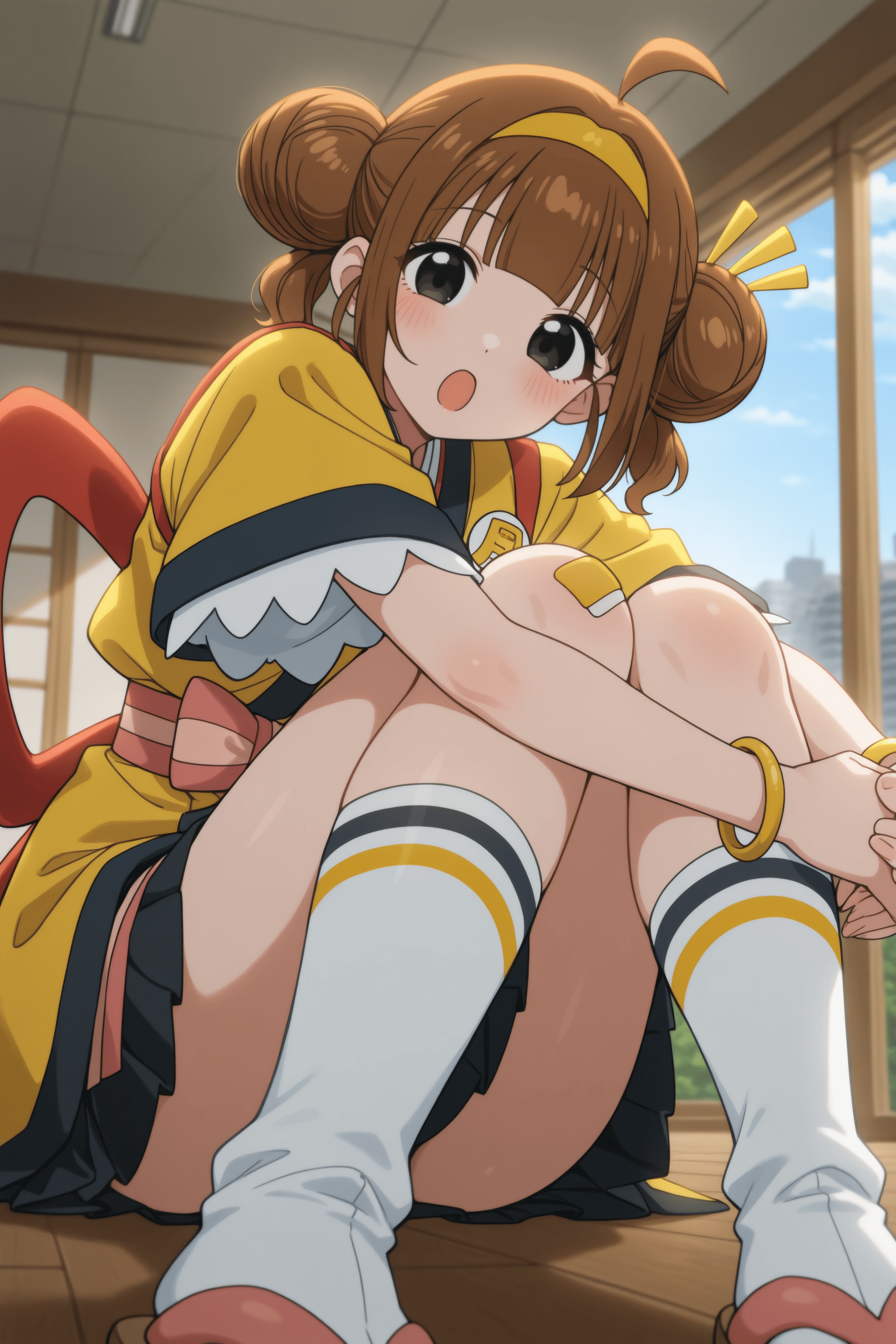 1girl,  imadake tsukimi tabemi,  brown hair on Tensor.Art