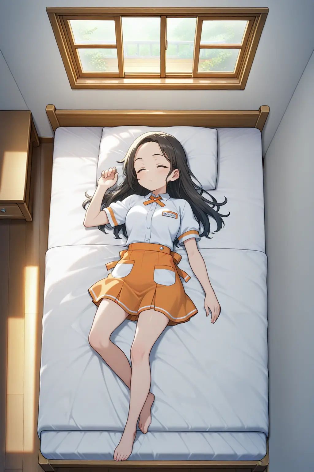 1girl,  on the bed,  sleeping on Tensor.Art