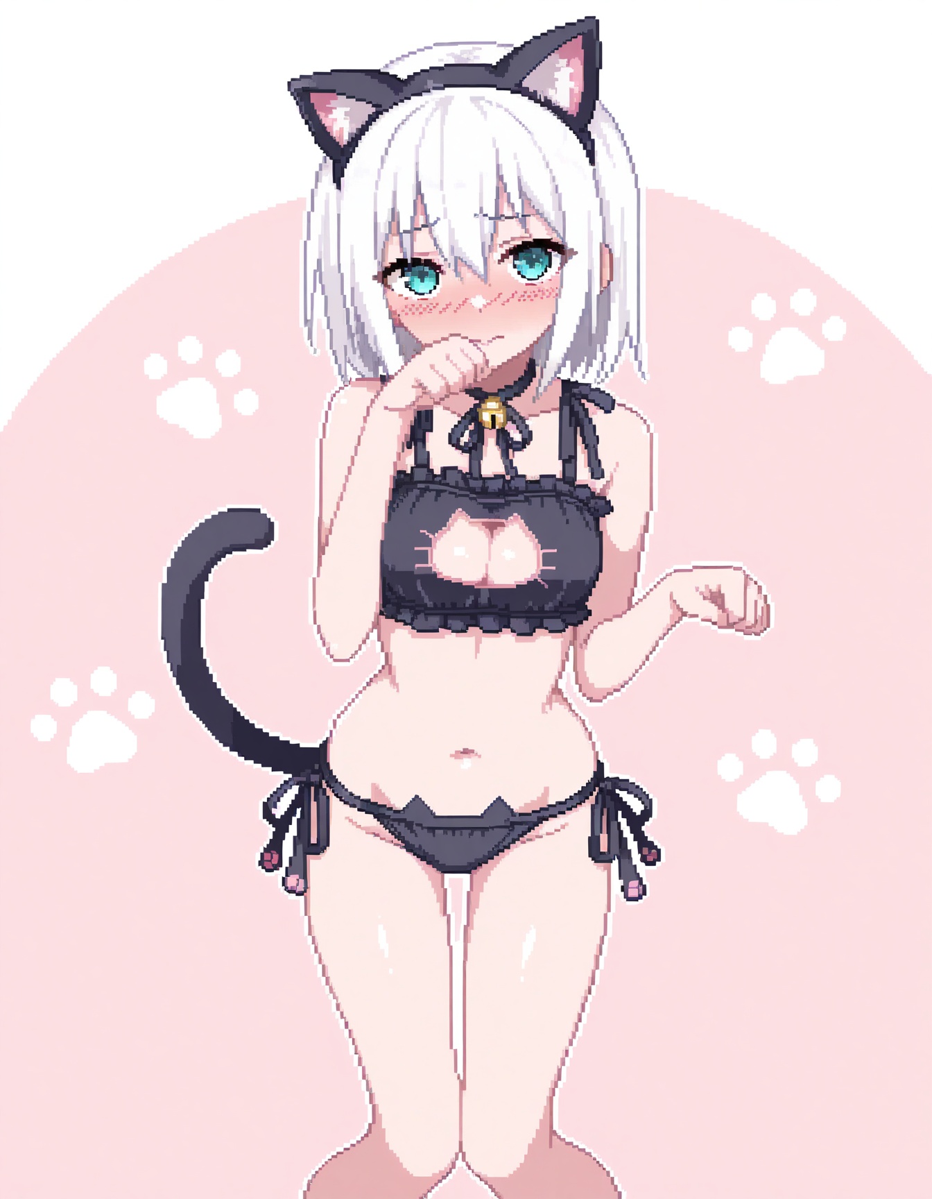 kurata mashiro,  white hair,  aqua eyes on Tensor.Art
