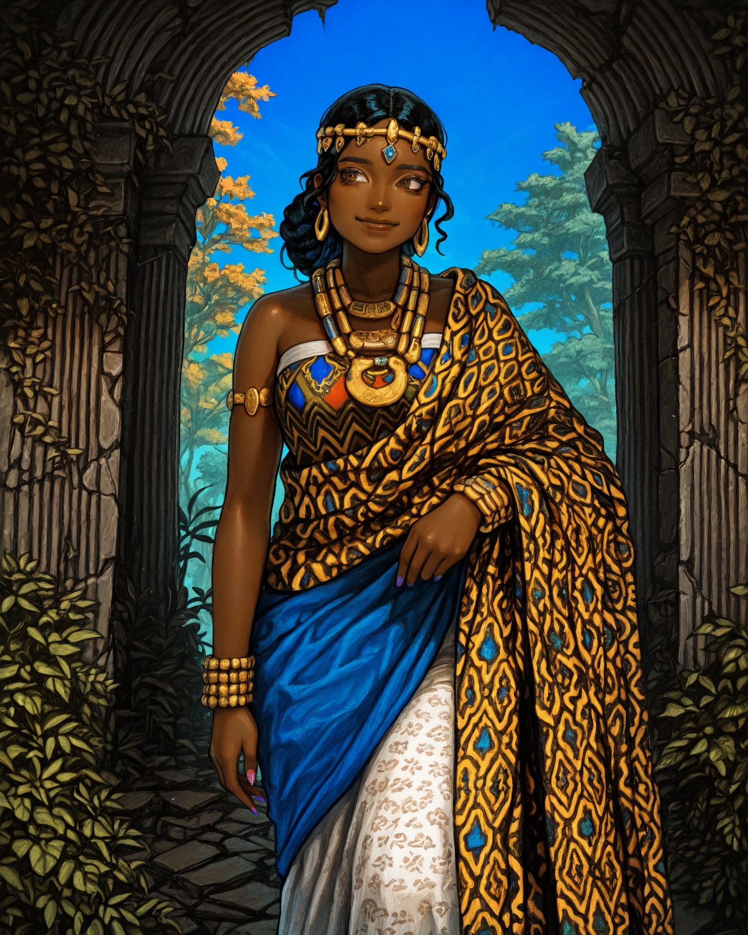 1girl,  black woman,  solo on Tensor.Art