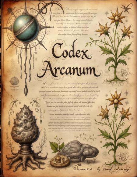 spllbkpg,  A textured sheet unfolds,  featuring a celestial orb in the upper left corner on Tensor.Art