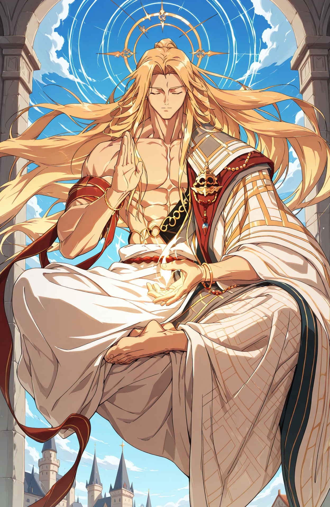 dfo_mnen3,  anime style,  toned male on Tensor.Art