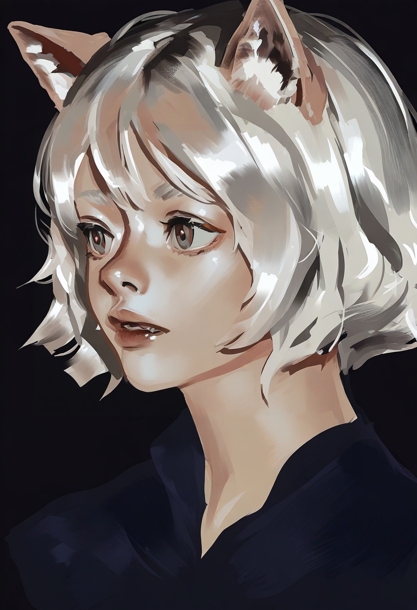 animal ears,  solo,  cat ears on Tensor.Art