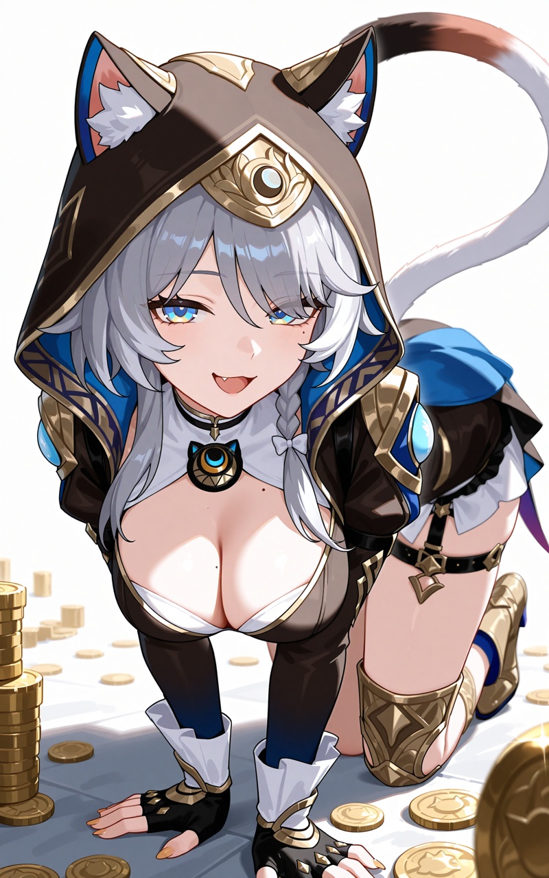 cipher\(honkai:star rail\),  1girl,  mole on Tensor.Art