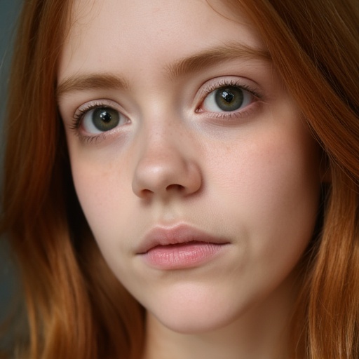 A close-up of a 20 year old woman,  with a neutral expression,  lit by soft on Tensor.Art
