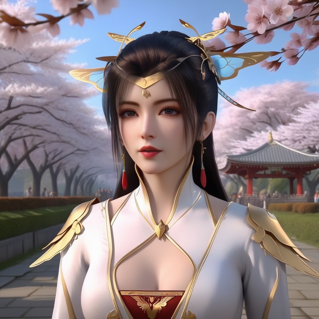 <lora:840-DA-XL-元龙-林秀:0.8>, (,1girl, ,best quality, ),,  ,ultra detailed 8k cg,ultra realistic 8k cg, ,masterpiece, (( , )),, ,science fiction,mole, ,    ,(,cherry blossoms, autumn leaves,perfect cherry blossom,   ), (cleavage),, butterfly,