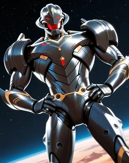 Ultron Infinity,  muscular,  robot on Tensor.Art