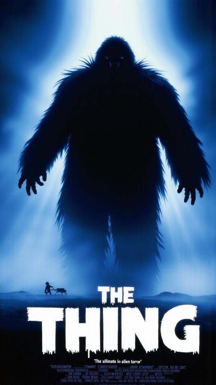 classicposter. This is the movie poster for the 1982 science fiction horror film "The Thing" directed by John Carpenter. T...