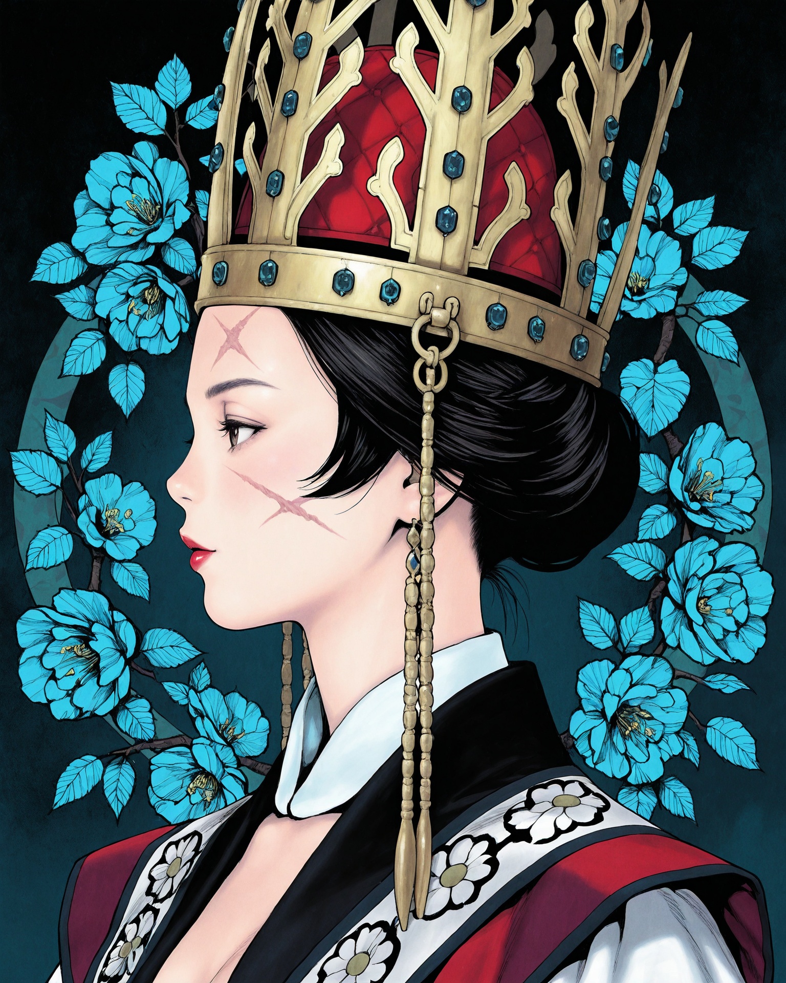 1girl,  sillacr crown,  portrait on Tensor.Art
