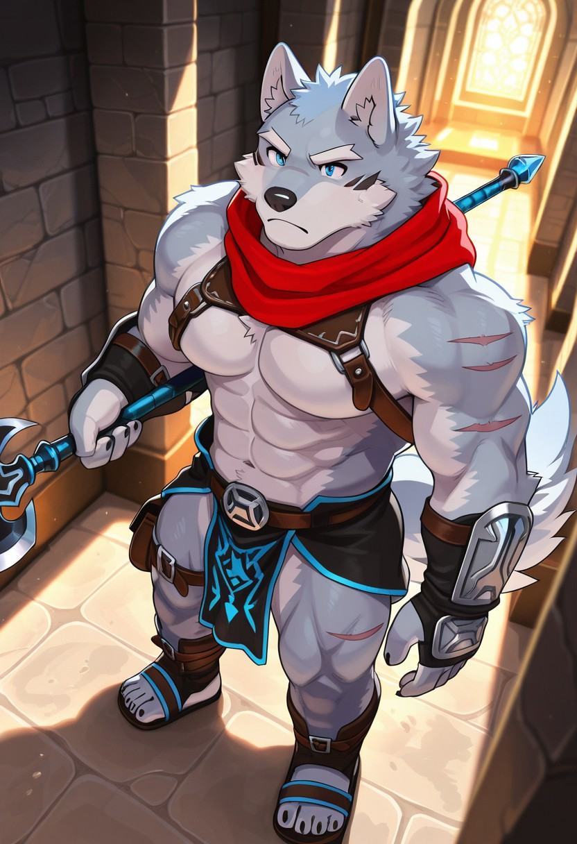 HakumaCS,  solo,  furry on Tensor.Art