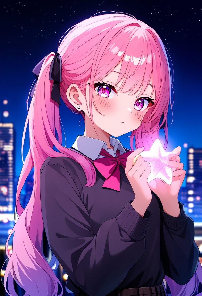 1girl,  outdoors,  night on Tensor.Art
