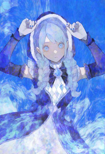 iloha24,  1girl,  adjusting hood on Tensor.Art