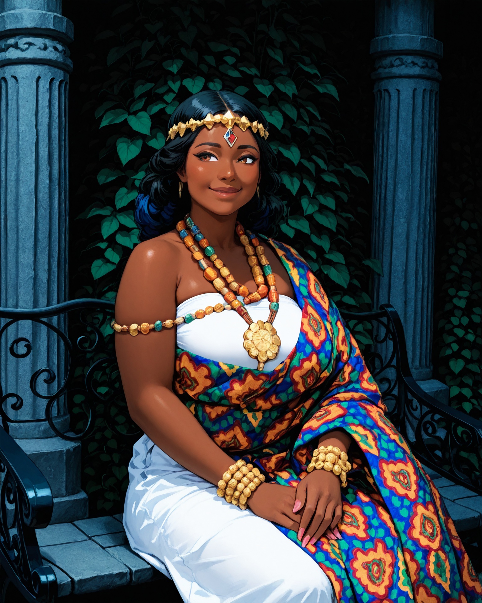 1girl,  black woman,  solo on Tensor.Art