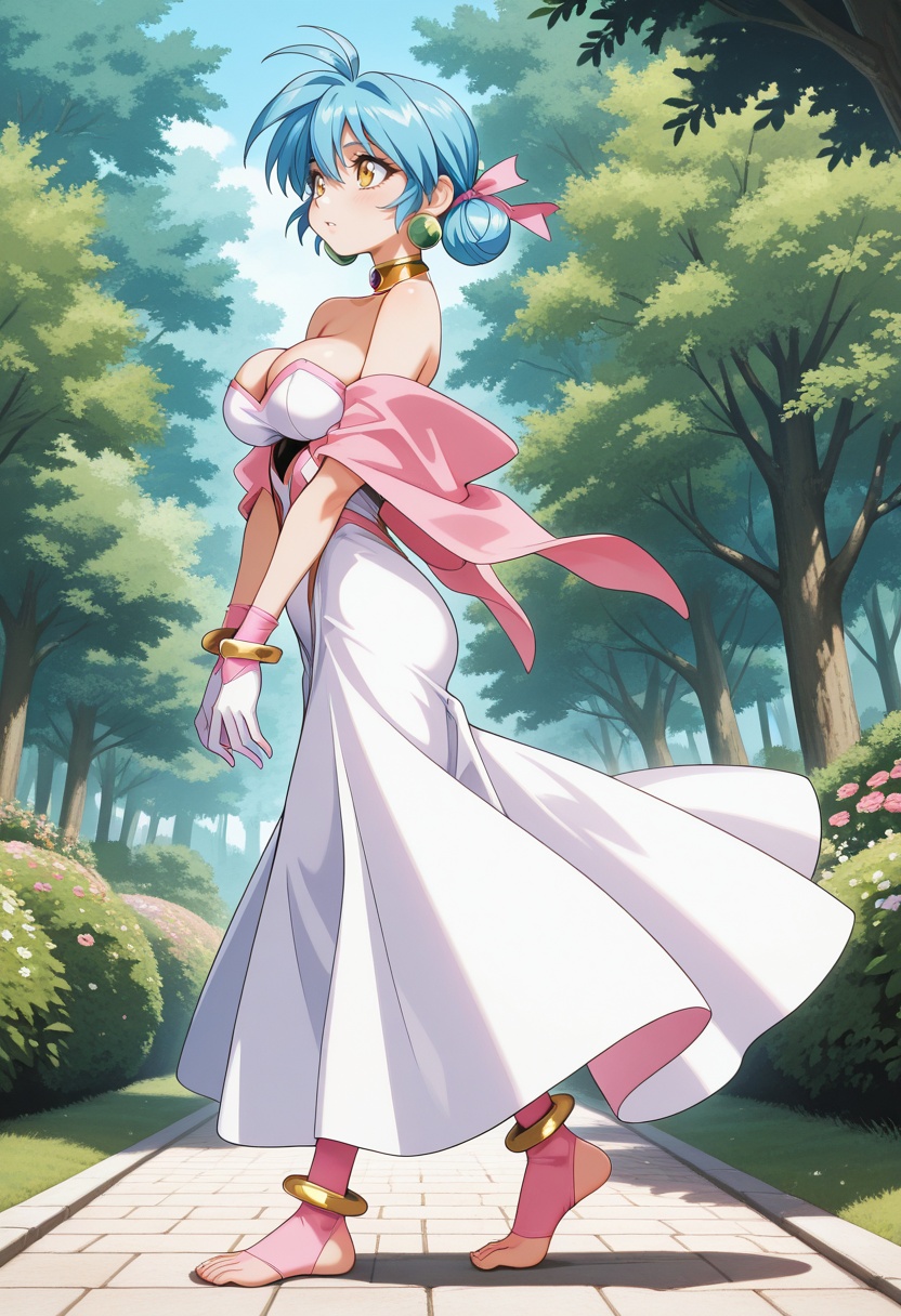 doramu,  1girl,  blue hair on Tensor.Art