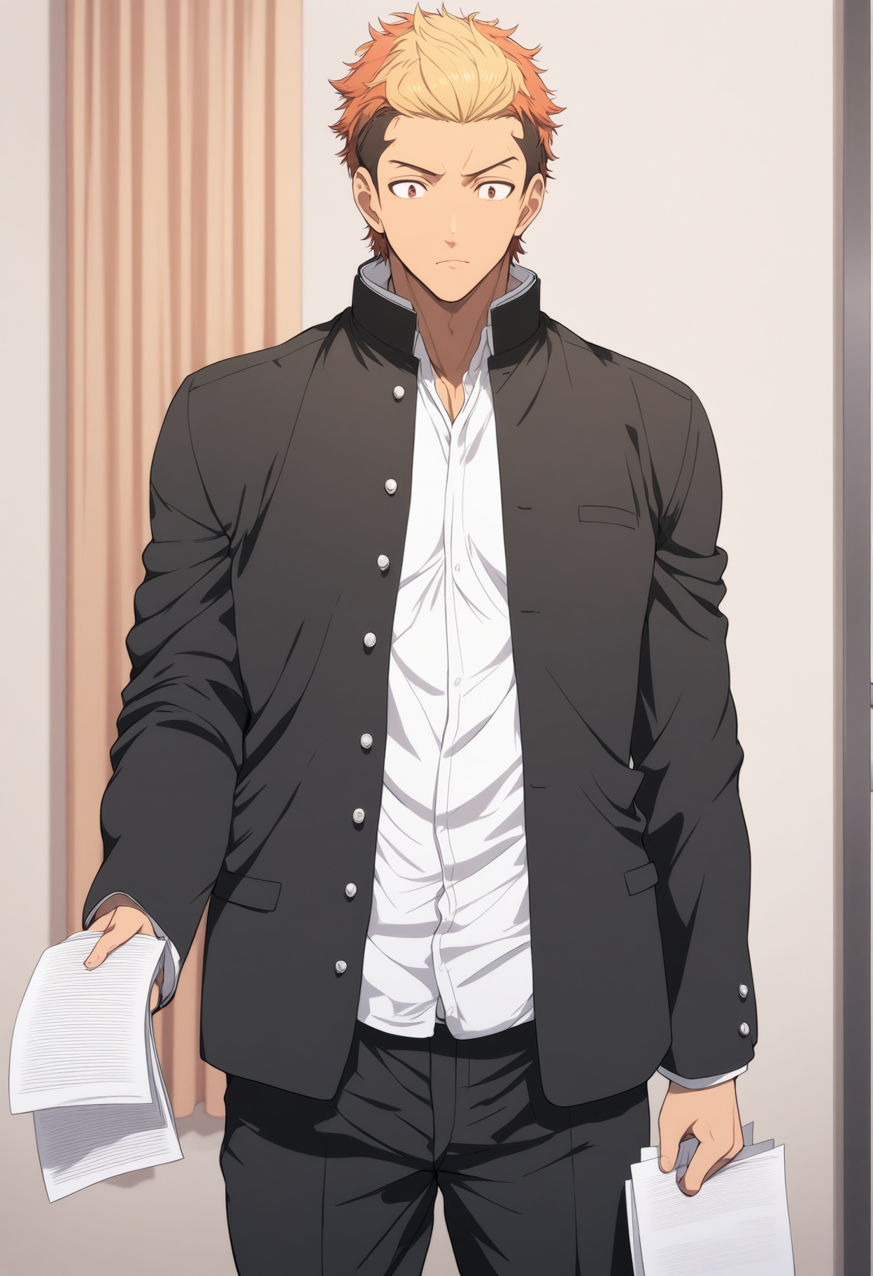 tsutomu domon,  1boy,  male focus on Tensor.Art
