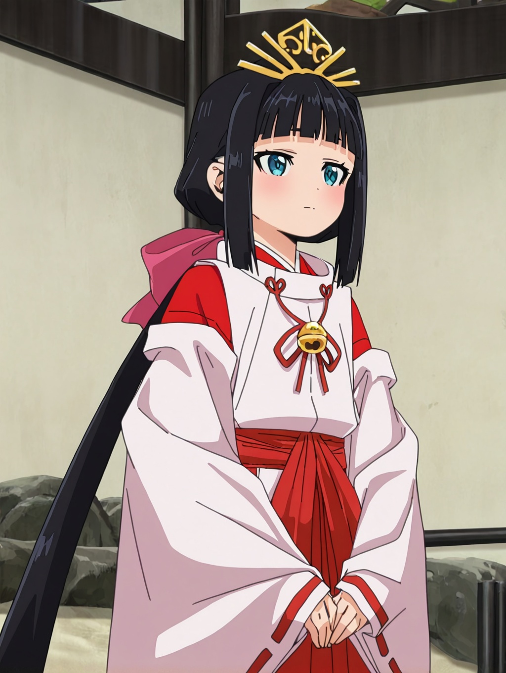 shizuku,  1girl,  miko on Tensor.Art