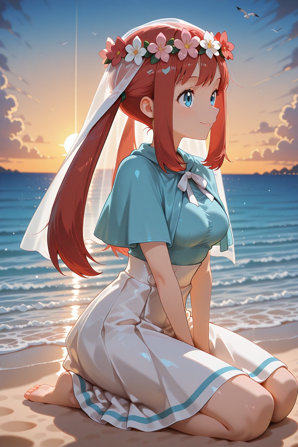 1girl,  solo,  barefoot on Tensor.Art
