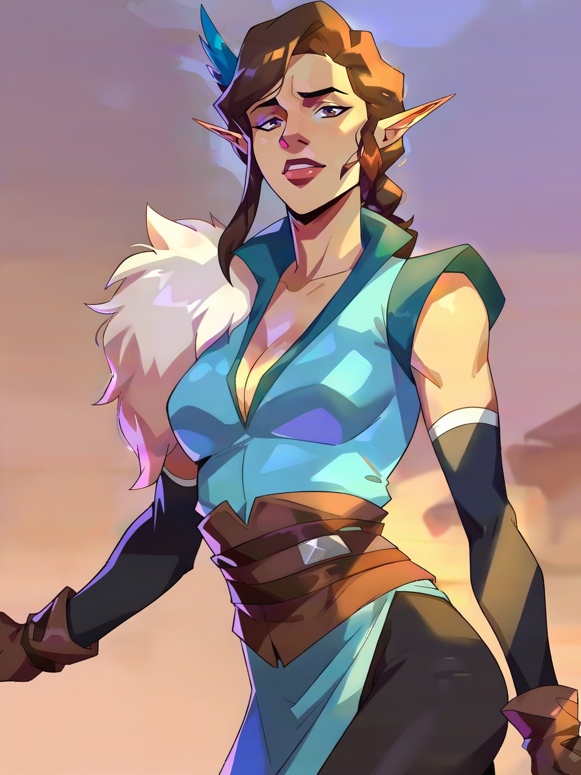 ve_x,  1girl,  half-elf on Tensor.Art