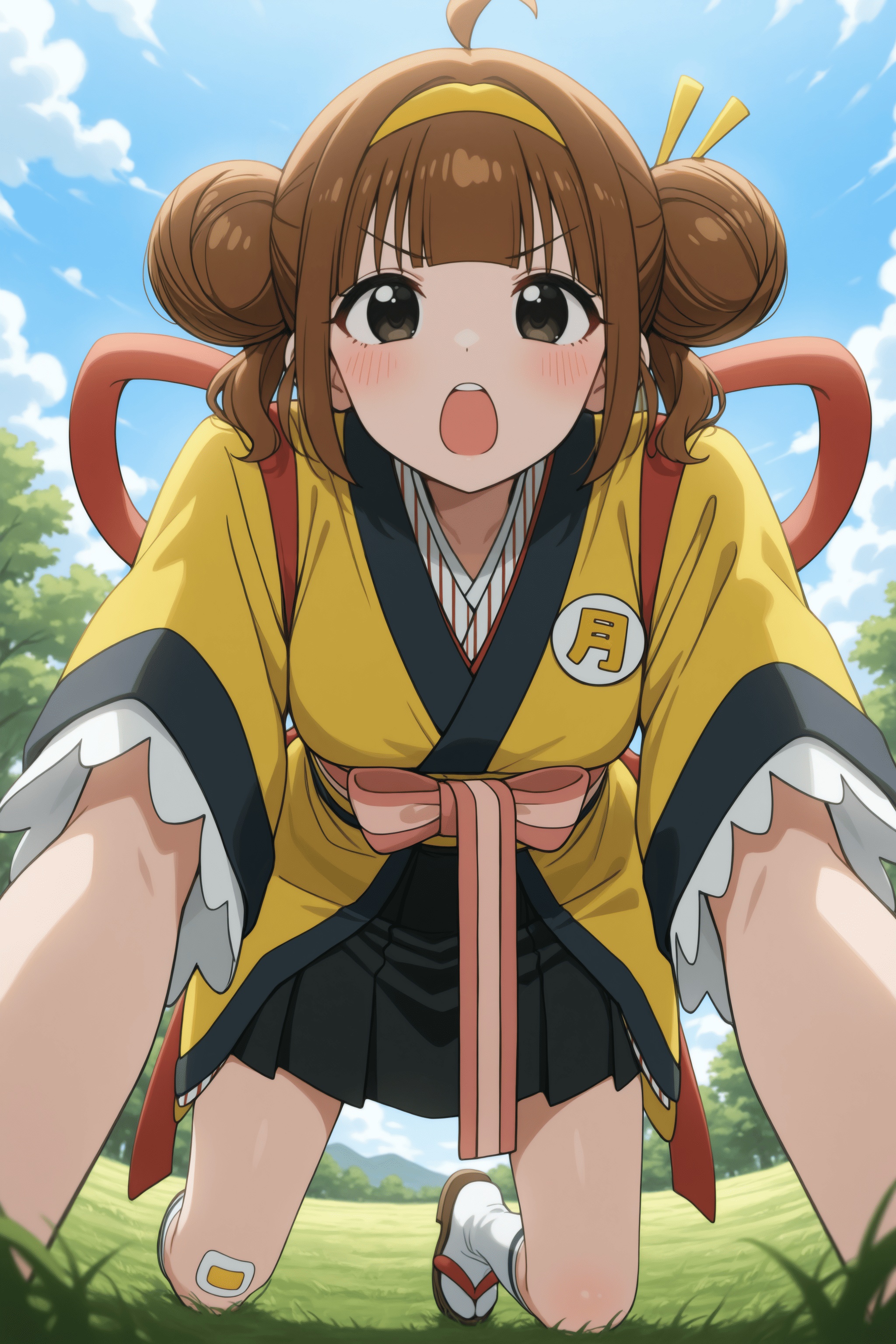1girl,  imadake tsukimi tabemi,  brown hair on Tensor.Art