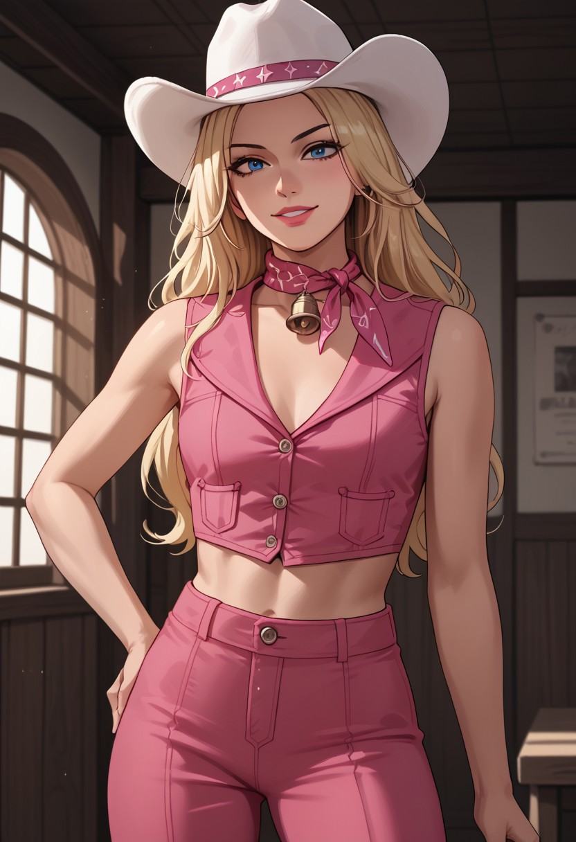 cgbarb,  blonde hair,  blue eyes on Tensor.Art
