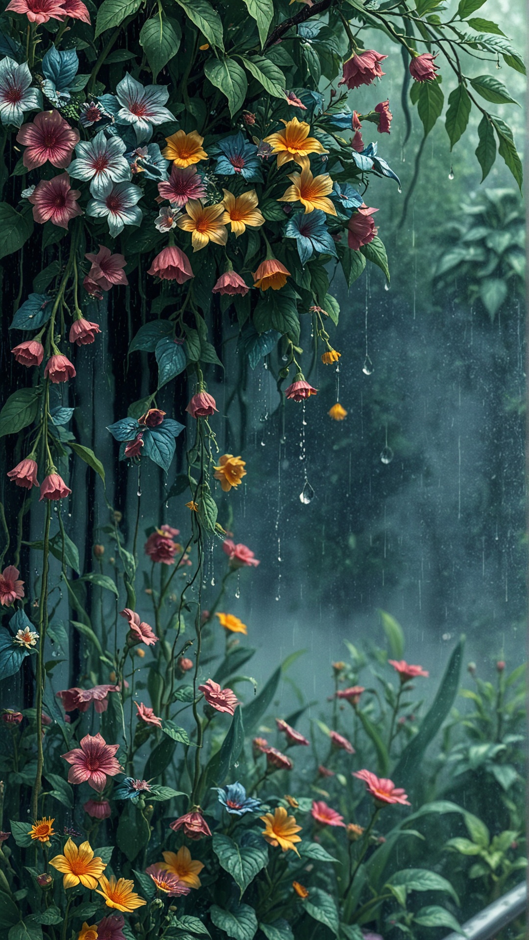 Fl0w3rGr0wnStyle Rain on Tensor.Art