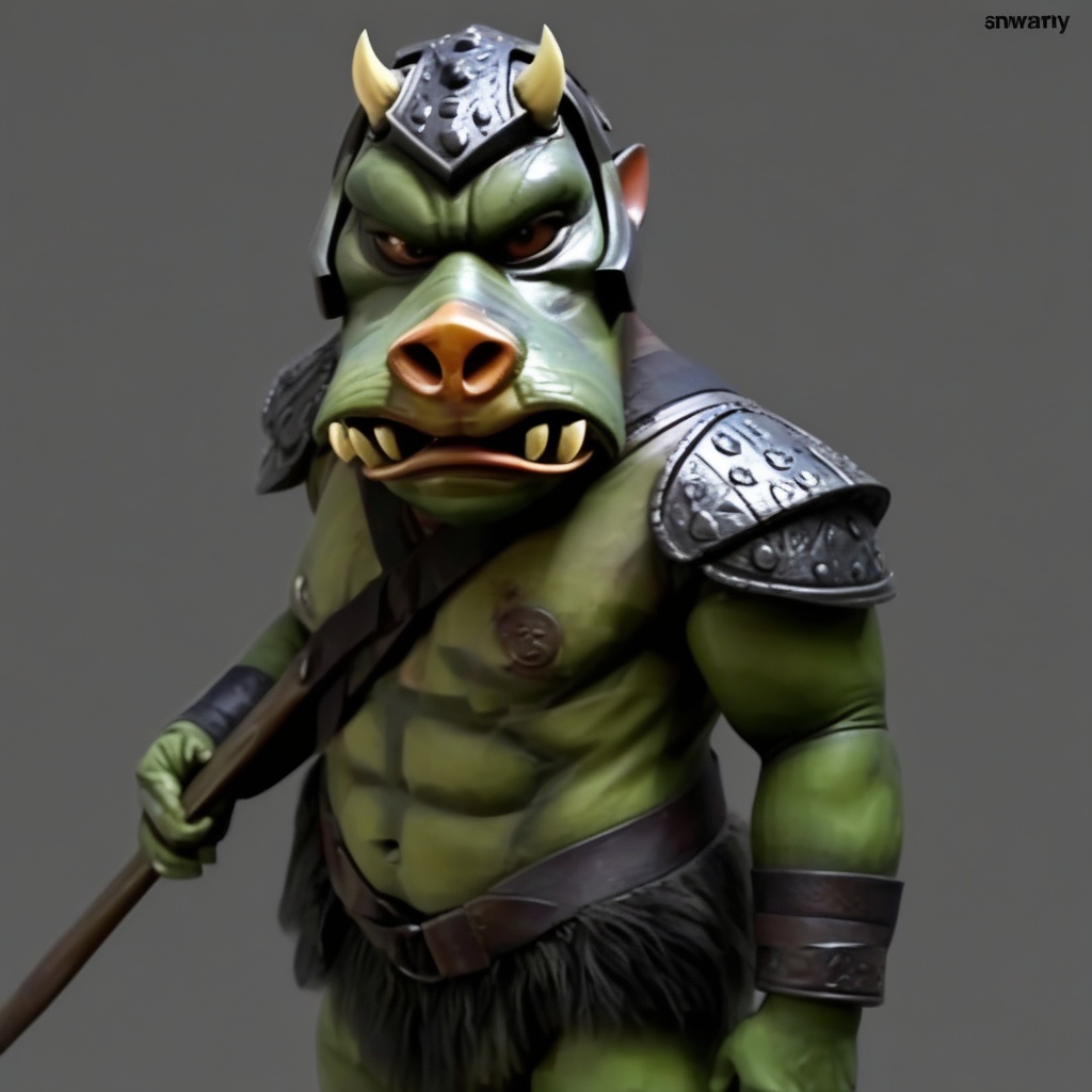 Score_9,  professional high definition photograph,  Gammorean guard on Tensor.Art
