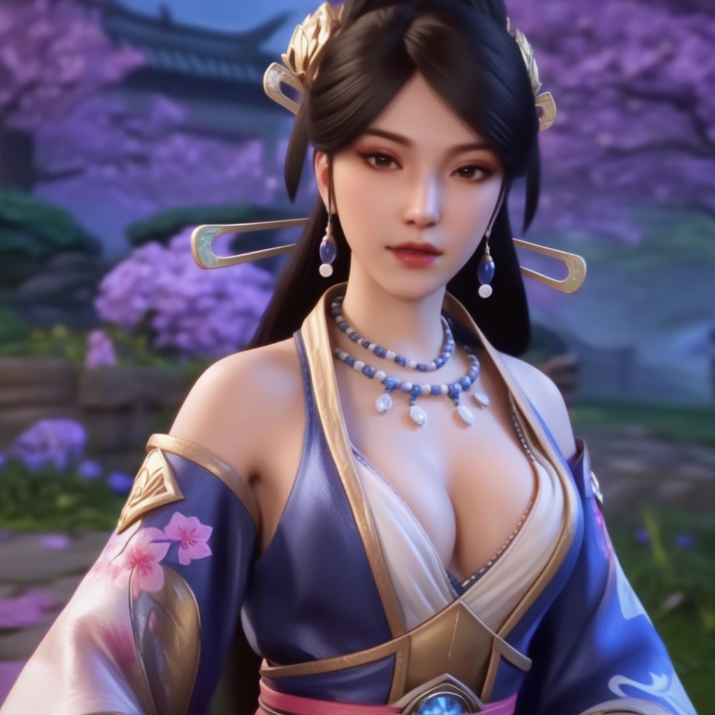 <lora:839-DA-XL-少年白马醉春风-温珞玉:0.6>, (,1girl, ,best quality, ),,  ,ultra realistic 8k cg,, ,masterpiece, (( , )),, , , spirit blossom \(league of legends\),   ,   (cleavage),,  (), ,,