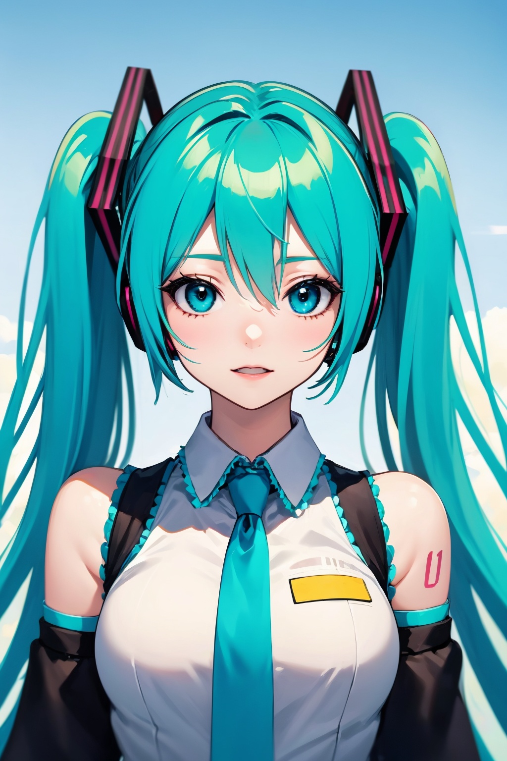 1girl, solo, hatsune miku,
