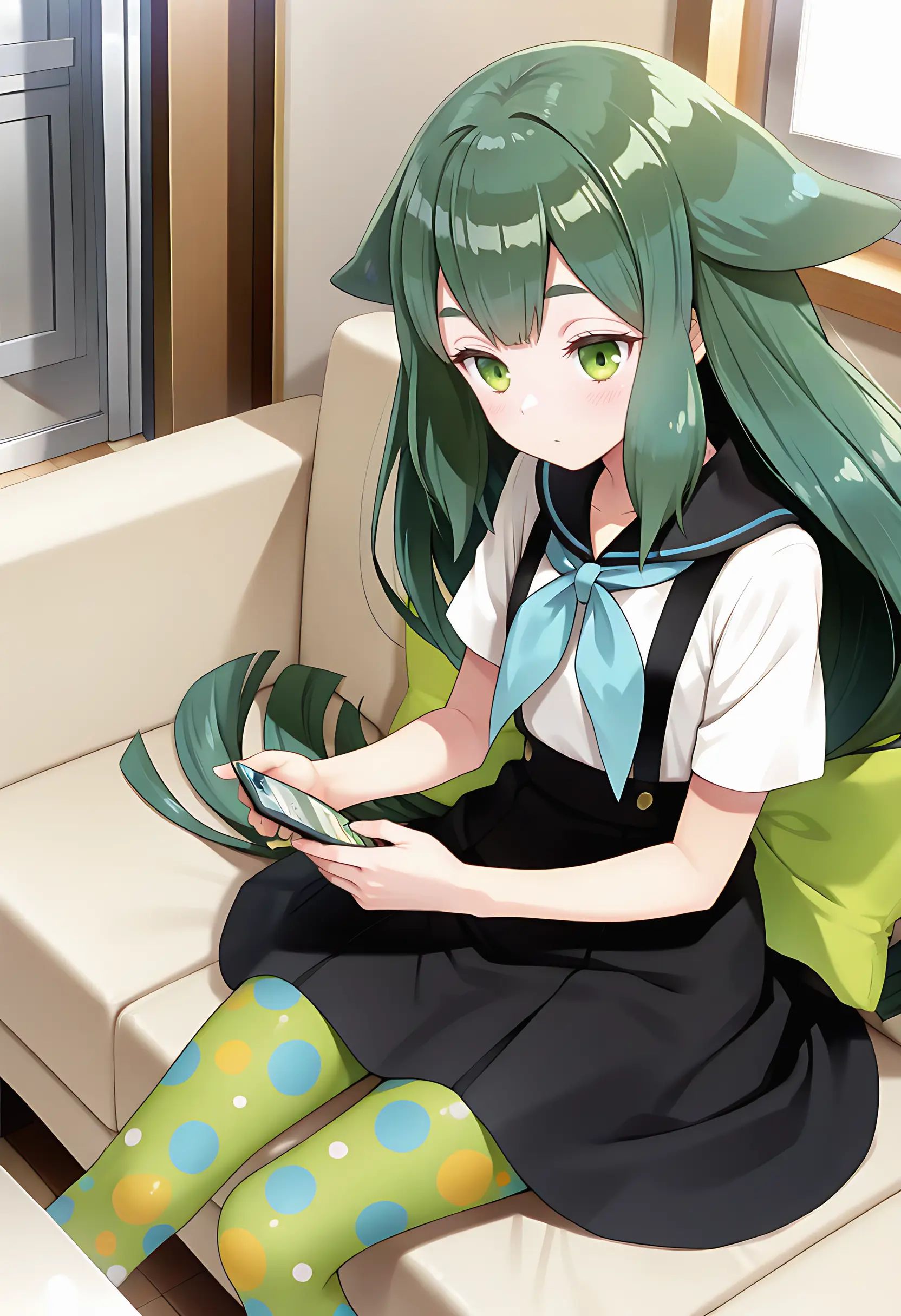 utsutsu,  phone,  holding object on Tensor.Art