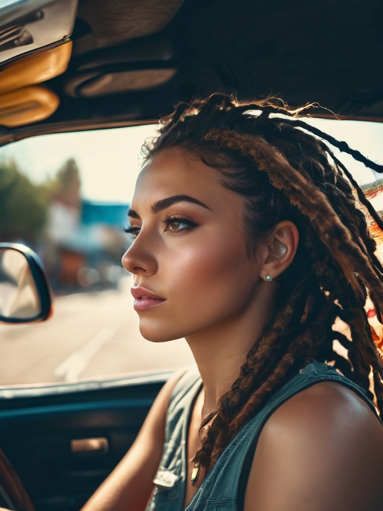 A high resolution photo of a realistic beautiful stunning (Woman) (Dread Furrowed brows and a slow shake of the head while...