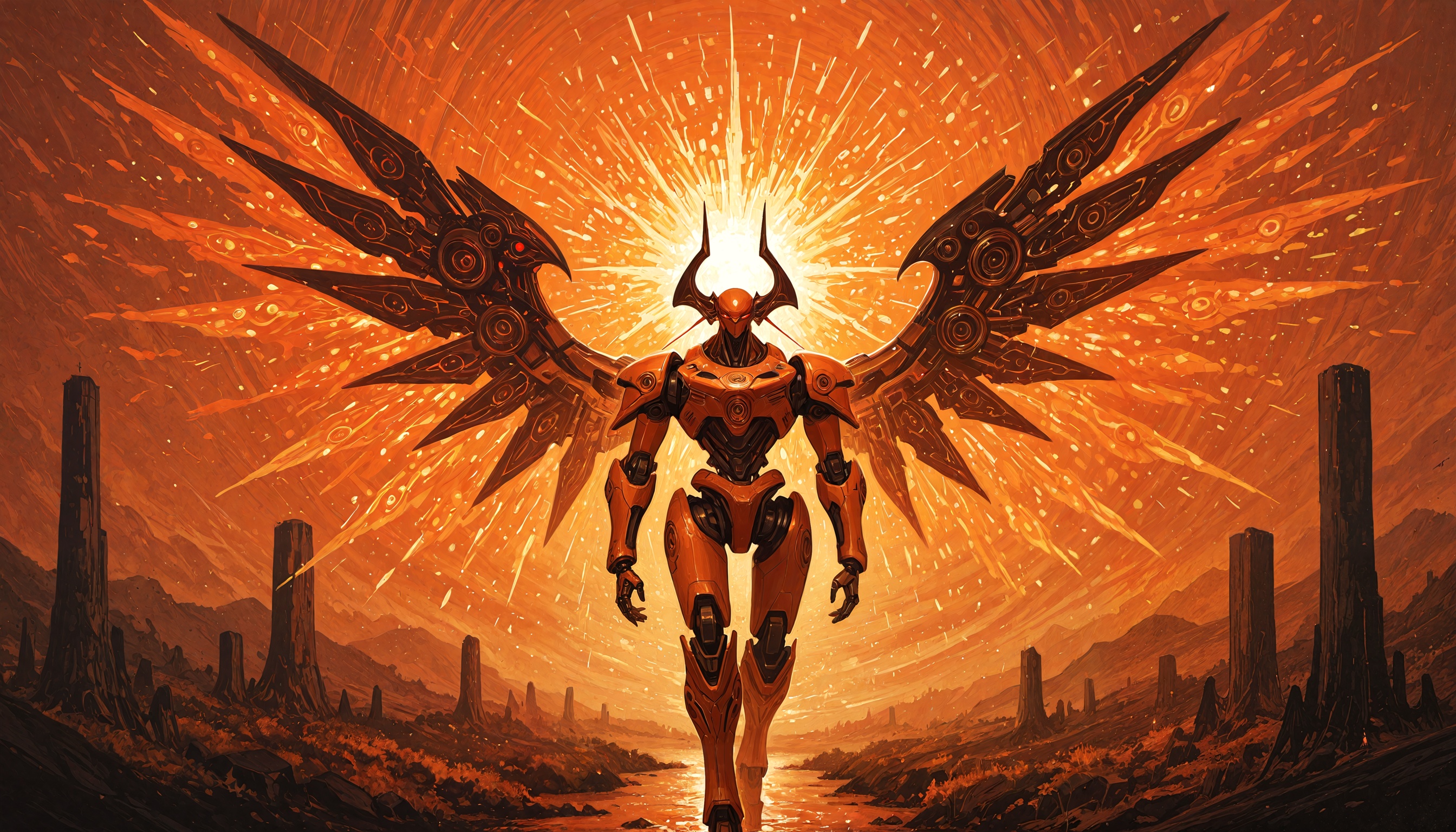 red_eyes,  horns,  wings on Tensor.Art