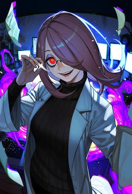 1girl sucy manbavaran mad scientist,  ,  wind on Tensor.Art