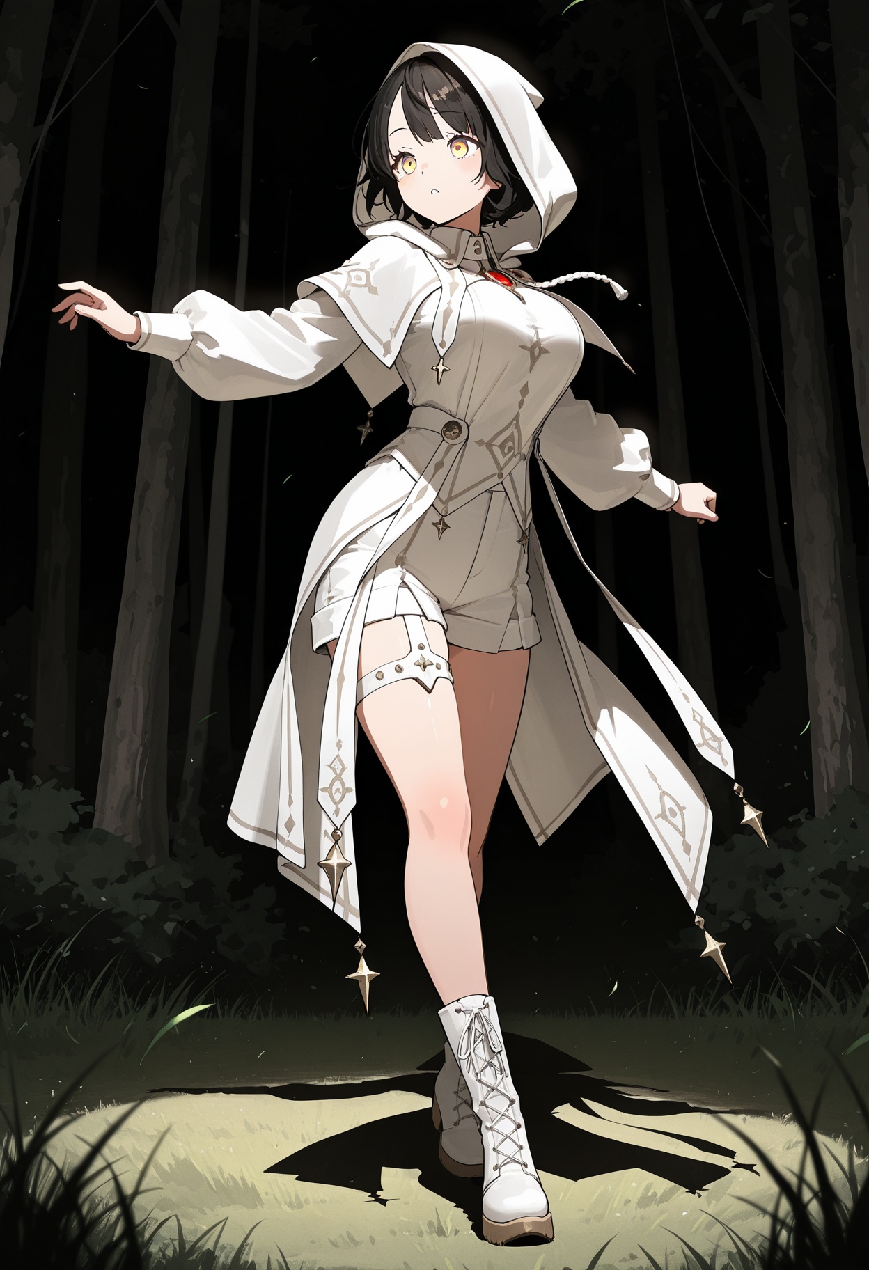 action pose,  dramatic lights,  1girl on Tensor.Art