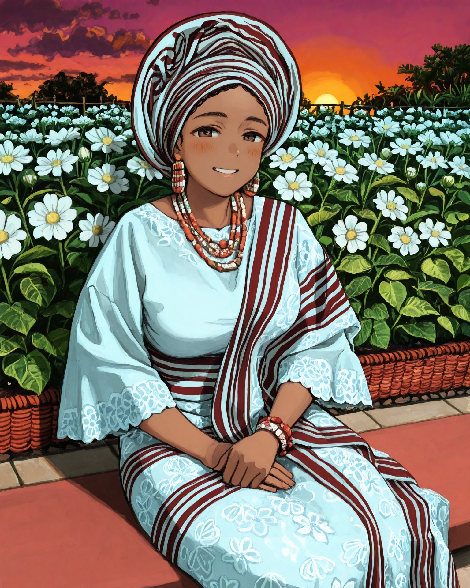 1girl,  asooke,  asooke headdress on Tensor.Art