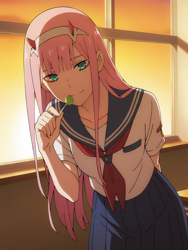 zero two (darling in the franxx),  1girl,  solo on Tensor.Art