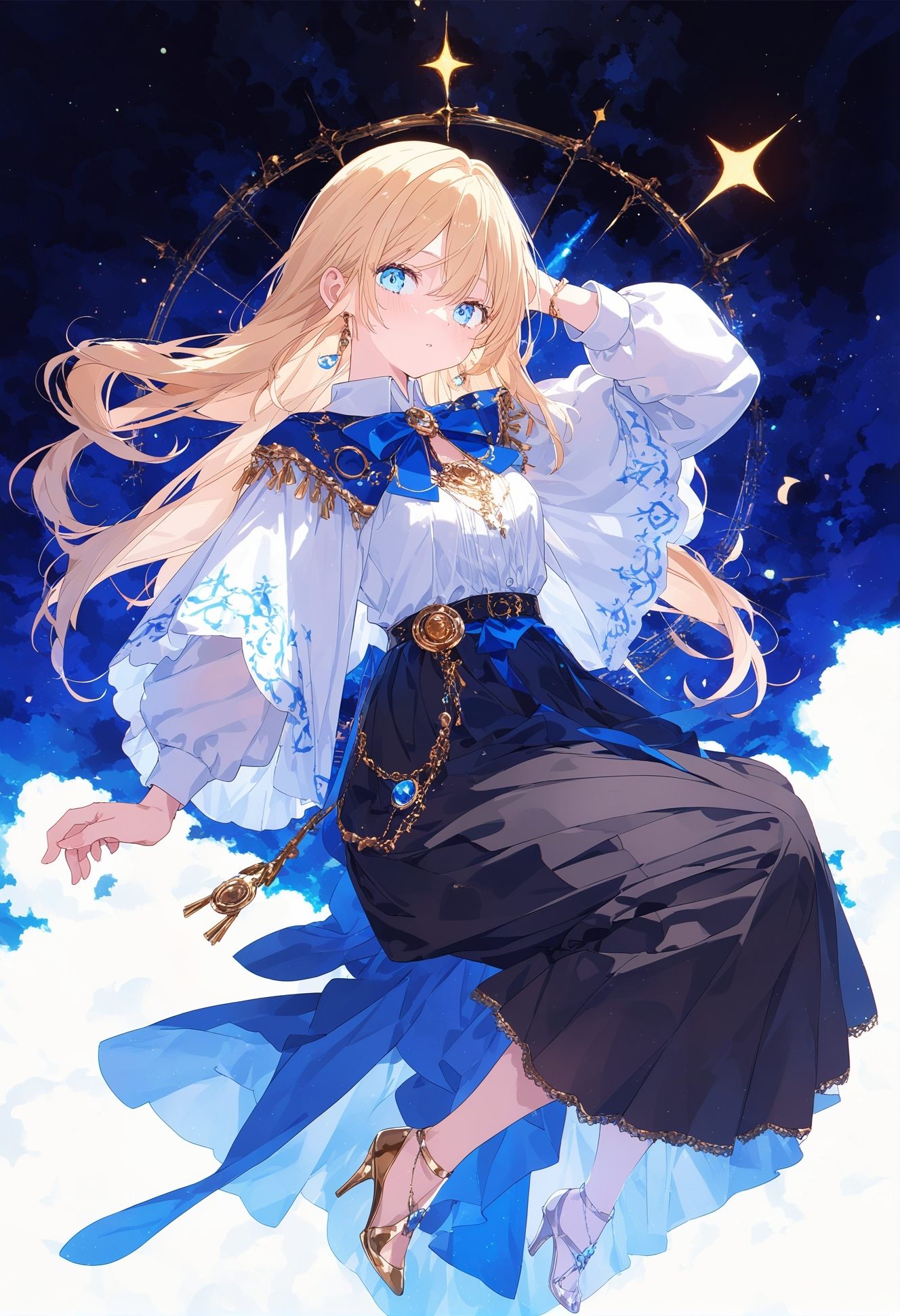 1girl,  original,  blonde hair on Tensor.Art