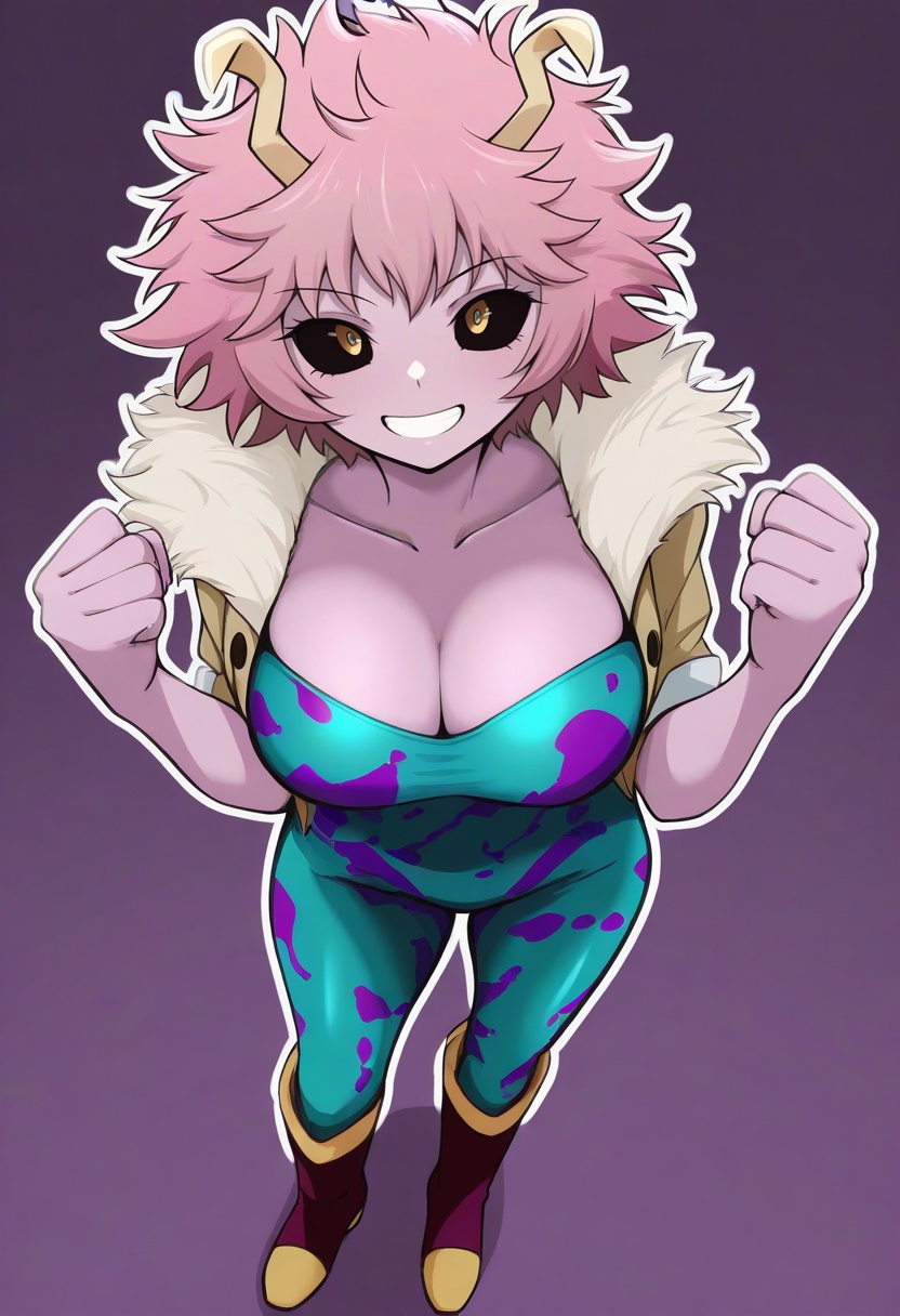 1girl,  ashido mina,  artist:iwao178 on Tensor.Art