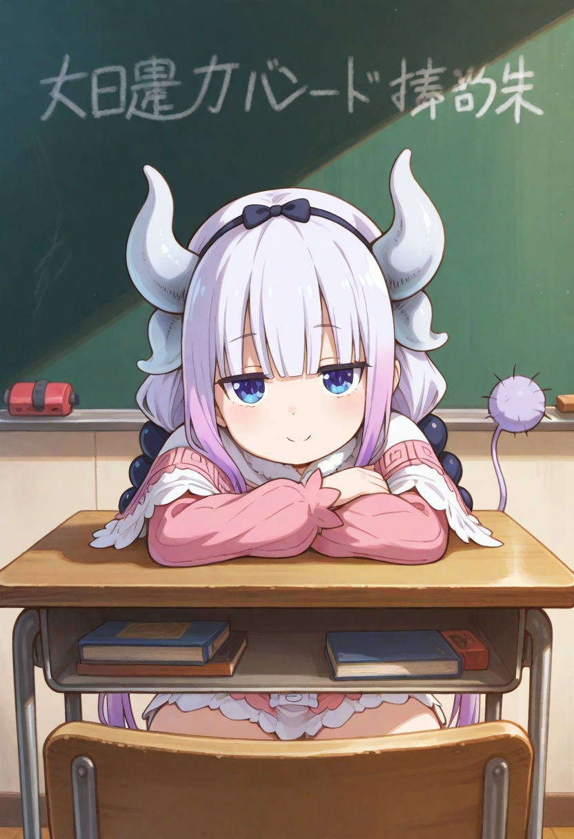 kanna_kamui,  1girl,  classroom_rampage on Tensor.Art