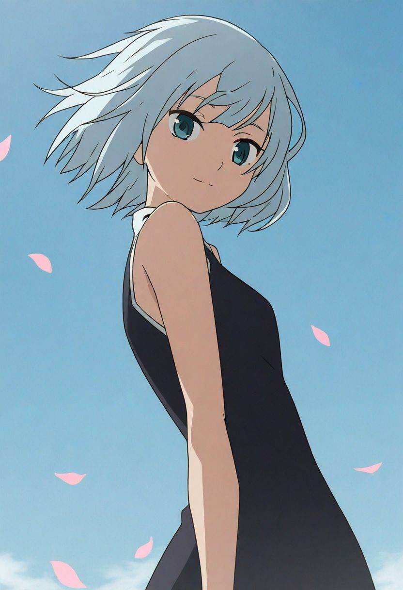 masterpiece1girl,  light blue hair,  short hair on Tensor.Art