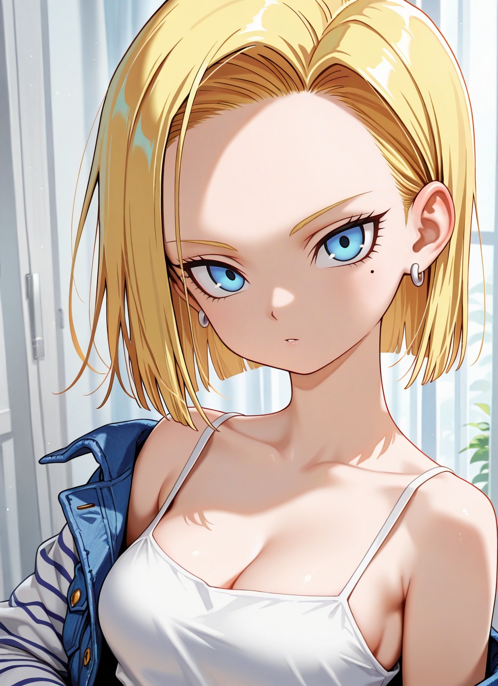 1girl,  solo,  android 18 on Tensor.Art