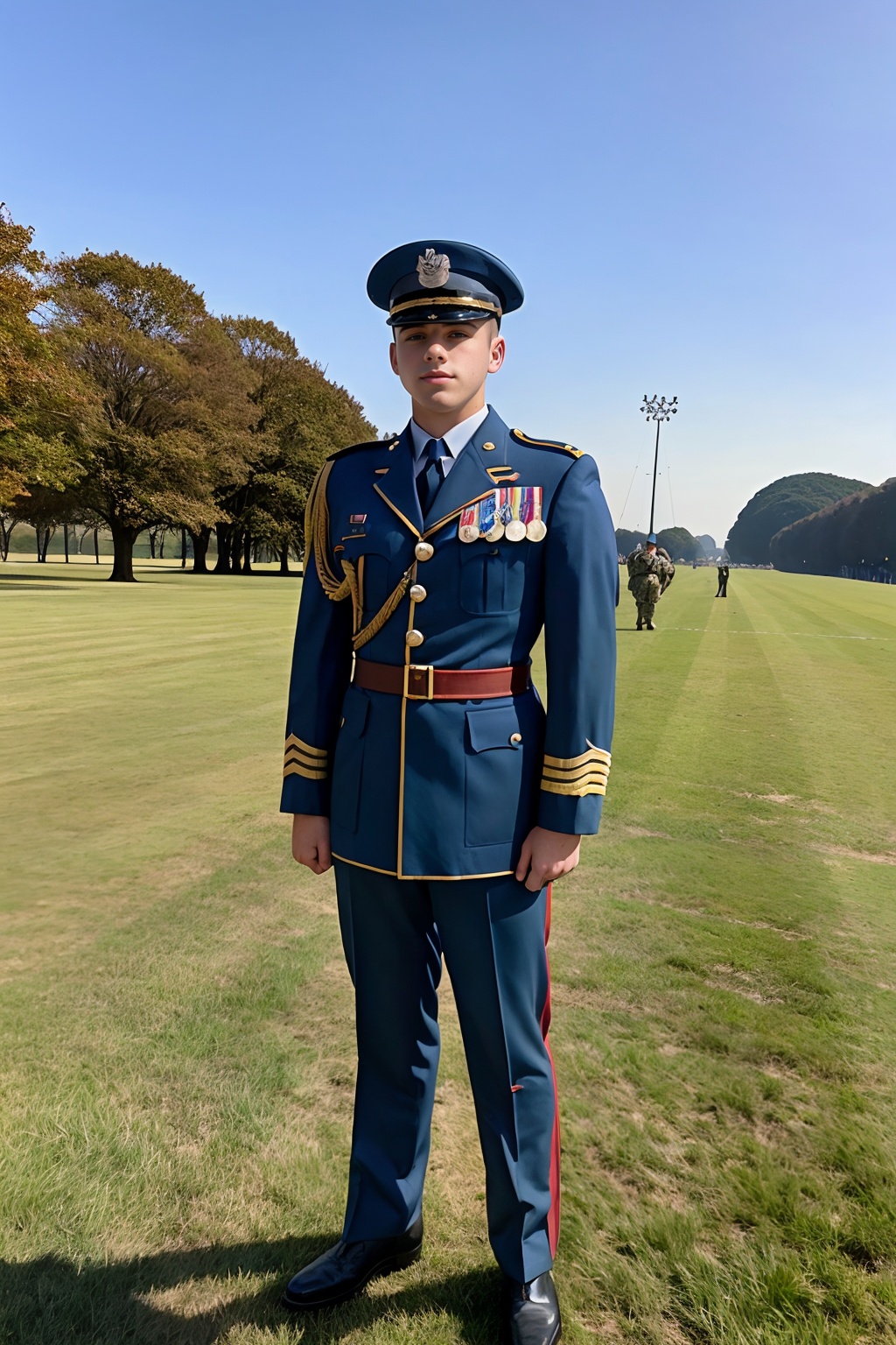 parade ground of military academy,  JoeyMills,  (age 18) on Tensor.Art