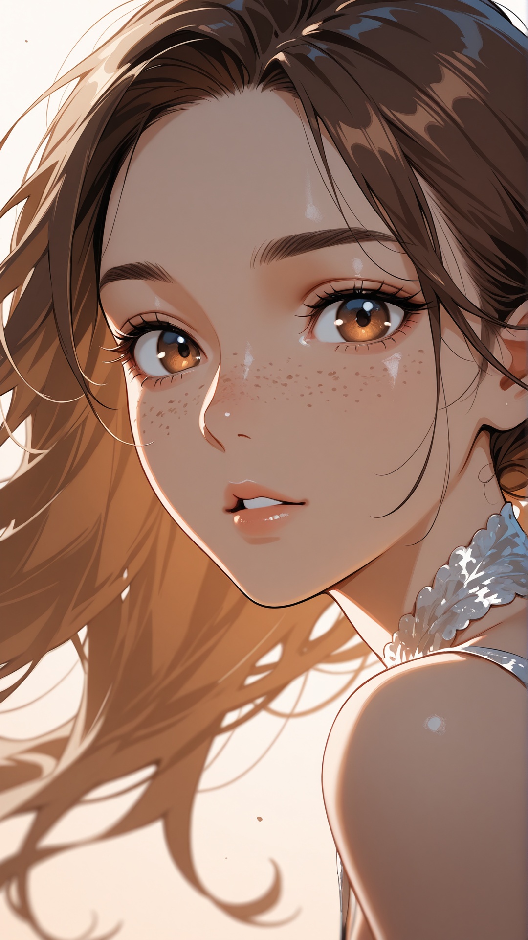 1girl,  milf,  brown hair on Tensor.Art