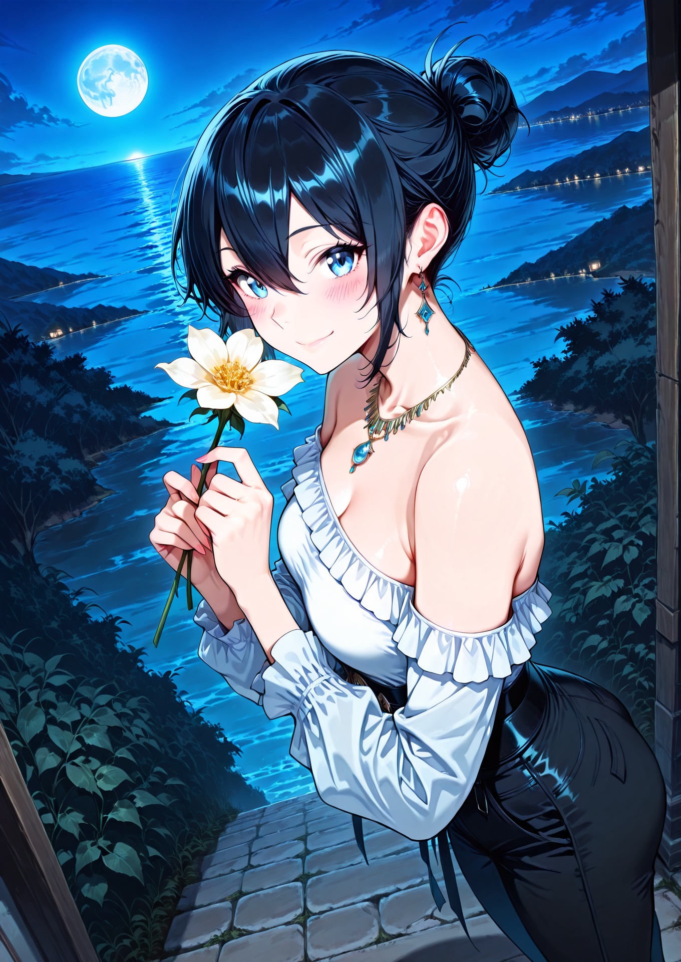 1 girl,  solo,  blue eyes on Tensor.Art