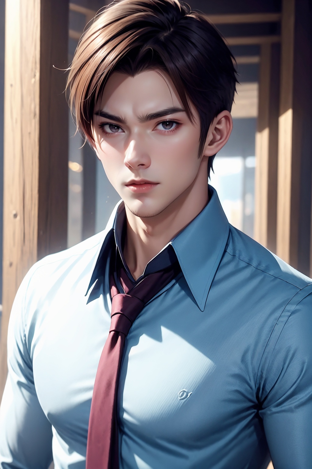 boy,upper body,collared shirt,