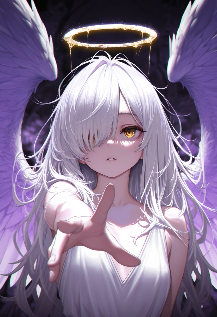 1girl,  halo,  (portrait) on Tensor.Art